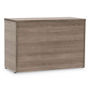 Linea Italia® wholesale. Urban 36" Credenza, Bottom Pedestal, 35.25w X 15.25d X 23.75h, Natural Walnut. HSD Wholesale: Janitorial Supplies, Breakroom Supplies, Office Supplies.