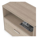 Linea Italia® wholesale. Urban 36" Credenza, Bottom Pedestal, 35.25w X 15.25d X 23.75h, Natural Walnut. HSD Wholesale: Janitorial Supplies, Breakroom Supplies, Office Supplies.