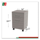 Linea Italia® wholesale. Urban Mobile File Pedestal, 16w X 15.25d X 23.75h, Ash. HSD Wholesale: Janitorial Supplies, Breakroom Supplies, Office Supplies.