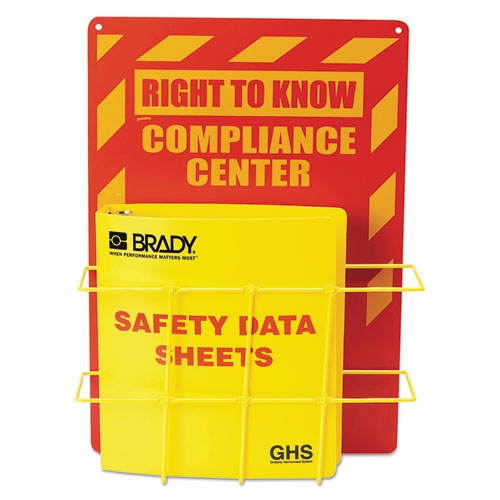 LabelMaster® wholesale. Sds Compliance Center, 14w X 4.5d X 20h, Yellow-red. HSD Wholesale: Janitorial Supplies, Breakroom Supplies, Office Supplies.
