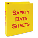 LabelMaster® wholesale. Ghs Sds Binder, 3 Rings, 2.5" Capacity, 11 X 8.5, Yellow-red. HSD Wholesale: Janitorial Supplies, Breakroom Supplies, Office Supplies.