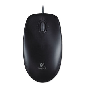 Logitech® wholesale. Logitech M100 Corded Optical Mouse, Usb 2.0, Left-right Hand Use, Black. HSD Wholesale: Janitorial Supplies, Breakroom Supplies, Office Supplies.