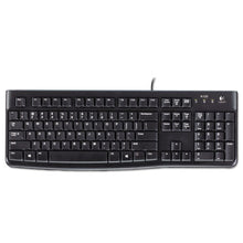 Load image into Gallery viewer, Logitech® wholesale. Logitech K120 Ergonomic Desktop Wired Keyboard, Usb, Black. HSD Wholesale: Janitorial Supplies, Breakroom Supplies, Office Supplies.