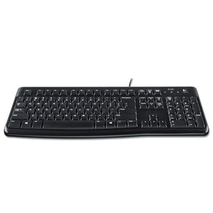 Logitech® wholesale. Logitech K120 Ergonomic Desktop Wired Keyboard, Usb, Black. HSD Wholesale: Janitorial Supplies, Breakroom Supplies, Office Supplies.