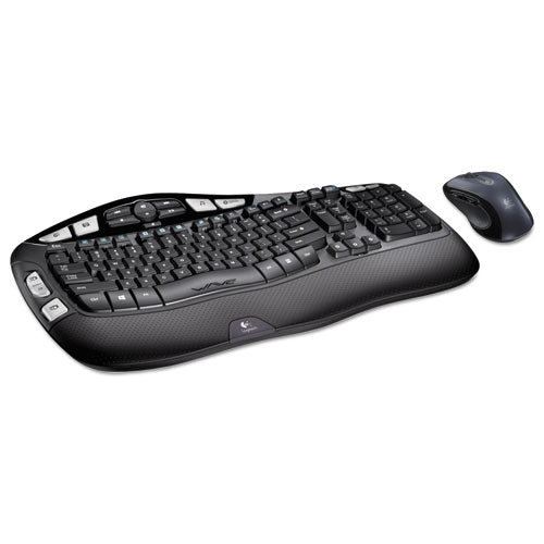 Logitech® wholesale. Logitech Mk550 Wireless Wave Keyboard + Mouse Combo, 2.4 Ghz Frequency-30 Ft Wireless Range, Black. HSD Wholesale: Janitorial Supplies, Breakroom Supplies, Office Supplies.