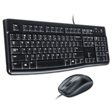 Load image into Gallery viewer, Logitech® wholesale. Logitech Mk120 Wired Keyboard + Mouse Combo, Usb 2.0, Black. HSD Wholesale: Janitorial Supplies, Breakroom Supplies, Office Supplies.