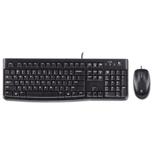 Load image into Gallery viewer, Logitech® wholesale. Logitech Mk120 Wired Keyboard + Mouse Combo, Usb 2.0, Black. HSD Wholesale: Janitorial Supplies, Breakroom Supplies, Office Supplies.