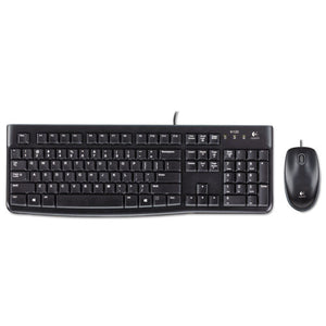 Logitech® wholesale. Logitech Mk120 Wired Keyboard + Mouse Combo, Usb 2.0, Black. HSD Wholesale: Janitorial Supplies, Breakroom Supplies, Office Supplies.