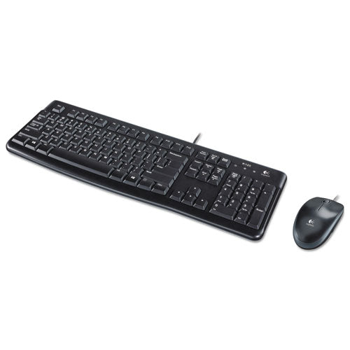 Logitech® wholesale. Logitech Mk120 Wired Keyboard + Mouse Combo, Usb 2.0, Black. HSD Wholesale: Janitorial Supplies, Breakroom Supplies, Office Supplies.