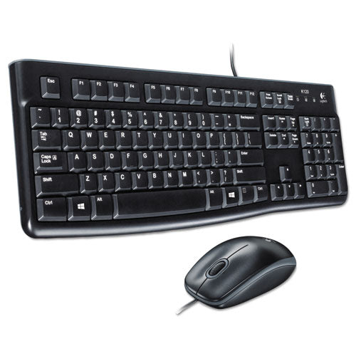 Logitech® wholesale. Logitech Mk120 Wired Keyboard + Mouse Combo, Usb 2.0, Black. HSD Wholesale: Janitorial Supplies, Breakroom Supplies, Office Supplies.