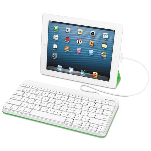Logitech® wholesale. Logitech Wired Keyboard For Ipad, Apple Lightning, White. HSD Wholesale: Janitorial Supplies, Breakroom Supplies, Office Supplies.
