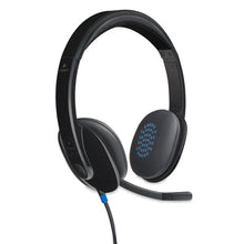 Load image into Gallery viewer, Logitech® wholesale. Logitech H540 Corded Headset, Usb, Black. HSD Wholesale: Janitorial Supplies, Breakroom Supplies, Office Supplies.