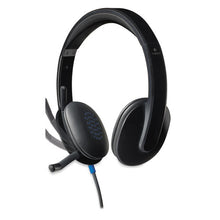 Load image into Gallery viewer, Logitech® wholesale. Logitech H540 Corded Headset, Usb, Black. HSD Wholesale: Janitorial Supplies, Breakroom Supplies, Office Supplies.