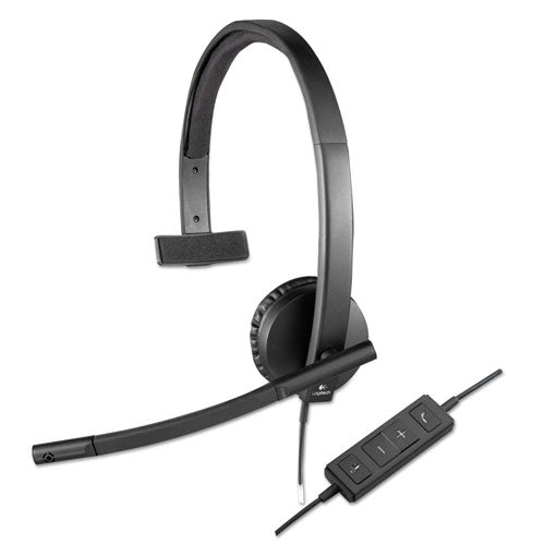 Logitech® wholesale. Logitech Usb H570e Over-the-head Wired Headset, Monaural, Black. HSD Wholesale: Janitorial Supplies, Breakroom Supplies, Office Supplies.