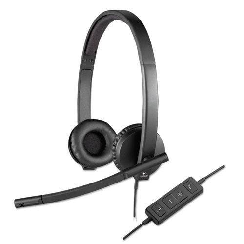 Logitech® wholesale. Logitech Usb H570e Over-the-head Wired Headset, Binaural, Black. HSD Wholesale: Janitorial Supplies, Breakroom Supplies, Office Supplies.