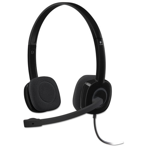 Logitech® wholesale. Logitech H151 Binaural Over-the-head Stereo Headset, Black. HSD Wholesale: Janitorial Supplies, Breakroom Supplies, Office Supplies.