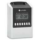 Lathem® Time wholesale. 700e Calculating Time Clock, White. HSD Wholesale: Janitorial Supplies, Breakroom Supplies, Office Supplies.