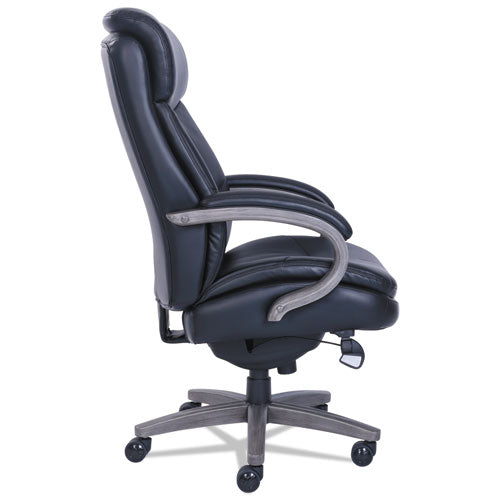 La-Z-Boy® wholesale. Woodbury Big And Tall Executive Chair, Supports Up To 400 Lbs., Black Seat-black Back, Weathered Gray Base. HSD Wholesale: Janitorial Supplies, Breakroom Supplies, Office Supplies.