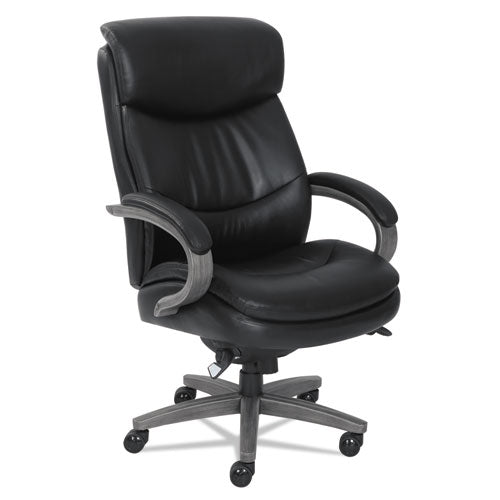 La-Z-Boy® wholesale. Woodbury Big And Tall Executive Chair, Supports Up To 400 Lbs., Black Seat-black Back, Weathered Gray Base. HSD Wholesale: Janitorial Supplies, Breakroom Supplies, Office Supplies.