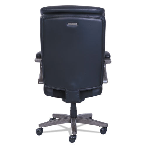 La-Z-Boy® wholesale. Woodbury High-back Executive Chair, Supports Up To 300 Lbs., Black Seat-black Back, Weathered Gray Base. HSD Wholesale: Janitorial Supplies, Breakroom Supplies, Office Supplies.