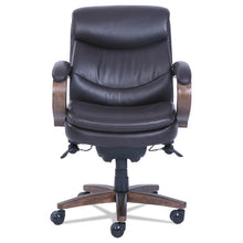 Load image into Gallery viewer, La-Z-Boy® wholesale. Woodbury Mid-back Executive Chair, Supports Up To 300 Lbs., Brown Seat-brown Back, Weathered Sand Base. HSD Wholesale: Janitorial Supplies, Breakroom Supplies, Office Supplies.