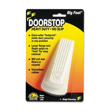 Load image into Gallery viewer, Master Caster® wholesale. Big Foot Doorstop, No Slip Rubber Wedge, 2.25w X 4.75d X 1.25h, Beige. HSD Wholesale: Janitorial Supplies, Breakroom Supplies, Office Supplies.