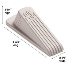 Load image into Gallery viewer, Master Caster® wholesale. Big Foot Doorstop, No Slip Rubber Wedge, 2.25w X 4.75d X 1.25h, Beige. HSD Wholesale: Janitorial Supplies, Breakroom Supplies, Office Supplies.