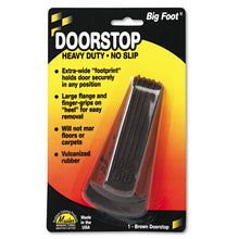 Load image into Gallery viewer, Master Caster® wholesale. Big Foot Doorstop, No Slip Rubber Wedge, 2.25w X 4.75d X 1.25h, Brown. HSD Wholesale: Janitorial Supplies, Breakroom Supplies, Office Supplies.