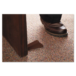 Master Caster® wholesale. Big Foot Doorstop, No Slip Rubber Wedge, 2.25w X 4.75d X 1.25h, Brown. HSD Wholesale: Janitorial Supplies, Breakroom Supplies, Office Supplies.