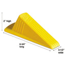 Master Caster® wholesale. Giant Foot Doorstop, No-slip Rubber Wedge, 3.5w X 6.75d X 2h, Safety Yellow. HSD Wholesale: Janitorial Supplies, Breakroom Supplies, Office Supplies.