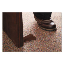 Load image into Gallery viewer, Master Caster® wholesale. Big Foot Doorstop, No Slip Rubber Wedge, 2.25w X 4.75d X 1.25h, Brown, 2-pack. HSD Wholesale: Janitorial Supplies, Breakroom Supplies, Office Supplies.