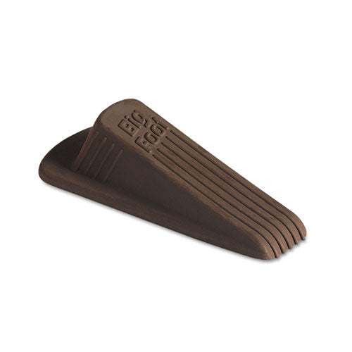 Master Caster® wholesale. Big Foot Doorstop, No Slip Rubber Wedge, 2.25w X 4.75d X 1.25h, Brown, 2-pack. HSD Wholesale: Janitorial Supplies, Breakroom Supplies, Office Supplies.