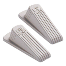 Load image into Gallery viewer, Master Caster® wholesale. Big Foot Doorstop, No Slip Rubber Wedge, 2.25w X 4.75d X 1.25h, Beige, 2-pack. HSD Wholesale: Janitorial Supplies, Breakroom Supplies, Office Supplies.