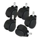 Master Caster® wholesale. Deluxe Futura Casters, Polyurethane, B And K Stems, 120 Lbs-caster, 5-set. HSD Wholesale: Janitorial Supplies, Breakroom Supplies, Office Supplies.