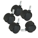 Master Caster® wholesale. Deluxe Duet Casters, Nylon, B And K Stems, 110 Lbs-caster, 5-set. HSD Wholesale: Janitorial Supplies, Breakroom Supplies, Office Supplies.