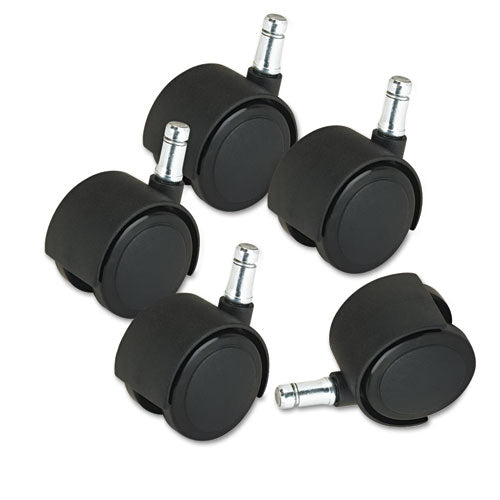 Master Caster® wholesale. Deluxe Duet Casters, Nylon, B And K Stems, 110 Lbs-caster, 5-set. HSD Wholesale: Janitorial Supplies, Breakroom Supplies, Office Supplies.