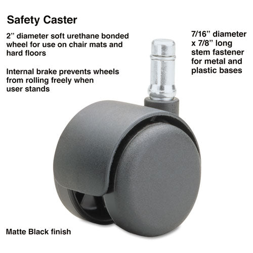 Master Caster® wholesale. Safety Casters,standard Neck, Polyurethane, B Stem, 110 Lbs-caster, 5-set. HSD Wholesale: Janitorial Supplies, Breakroom Supplies, Office Supplies.