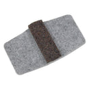 Master Caster® wholesale. Wrap Around Felt Floor Savers, Rectangular, 7.25w X 1d X 8h, Gray-black, 16-pack. HSD Wholesale: Janitorial Supplies, Breakroom Supplies, Office Supplies.
