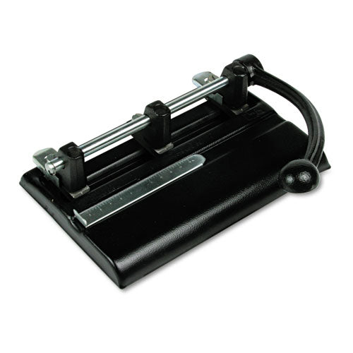 Master® wholesale. 40-sheet Lever Action Two- To Seven-hole Punch, 13-32" Holes, Black. HSD Wholesale: Janitorial Supplies, Breakroom Supplies, Office Supplies.