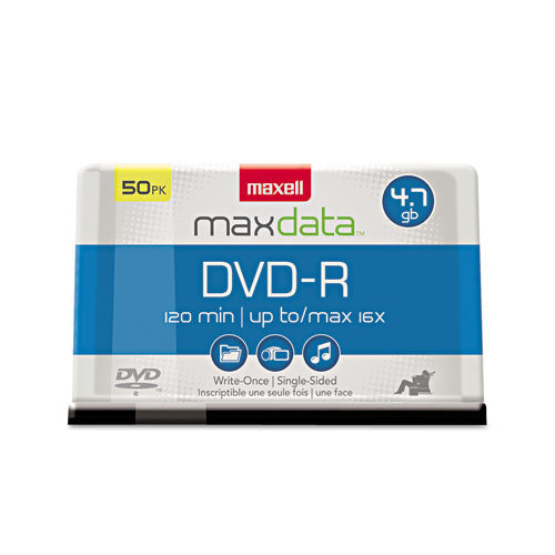 Maxell® wholesale. Dvd-r Discs, 4.7gb, 16x, Spindle, Gold, 50-pack. HSD Wholesale: Janitorial Supplies, Breakroom Supplies, Office Supplies.