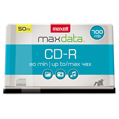 Maxell® wholesale. Cd-r Discs, 700mb-80min, 48x, Spindle, Silver, 50-pack. HSD Wholesale: Janitorial Supplies, Breakroom Supplies, Office Supplies.