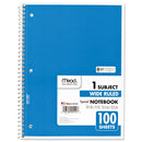 Mead® wholesale. Spiral Notebook, 1 Subject, Wide-legal Rule, Assorted Color Covers, 10.5 X 7.5, 100 Sheets. HSD Wholesale: Janitorial Supplies, Breakroom Supplies, Office Supplies.