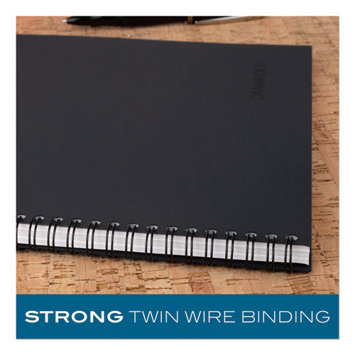 Cambridge® wholesale. Wirebound Business Notebook, Wide-legal Rule, Black Cover, 11 X 8.5, 80 Sheets. HSD Wholesale: Janitorial Supplies, Breakroom Supplies, Office Supplies.