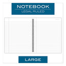 Cambridge® wholesale. Wirebound Business Notebook, Wide-legal Rule, Black Cover, 11 X 8.5, 80 Sheets. HSD Wholesale: Janitorial Supplies, Breakroom Supplies, Office Supplies.