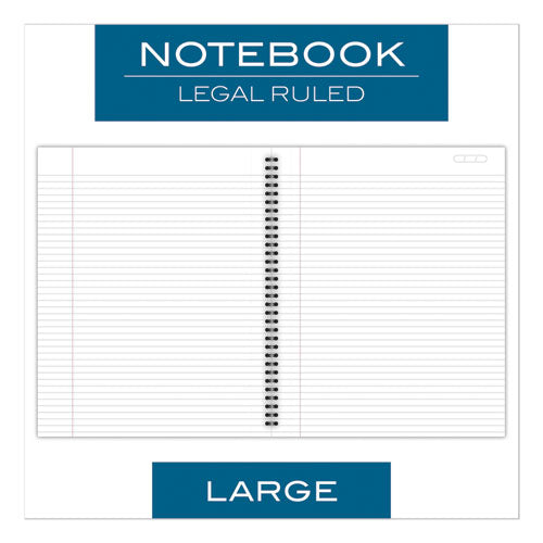 Cambridge® wholesale. Wirebound Business Notebook, Wide-legal Rule, Black Cover, 11 X 8.5, 80 Sheets. HSD Wholesale: Janitorial Supplies, Breakroom Supplies, Office Supplies.