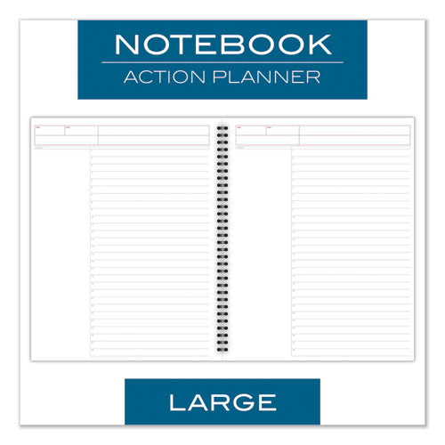 Cambridge® wholesale. Wirebound Guided Business Notebook, Action Planner, Dark Gray, 11 X 8.5, 80 Sheets. HSD Wholesale: Janitorial Supplies, Breakroom Supplies, Office Supplies.