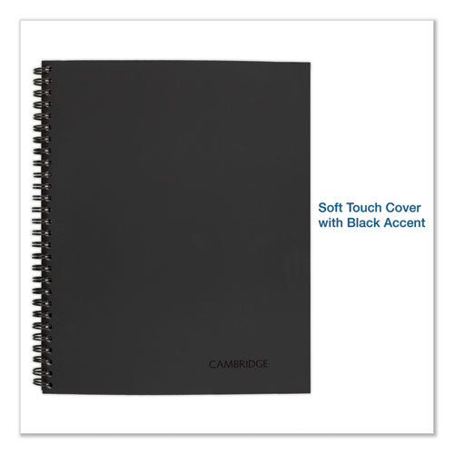 Cambridge® wholesale. Wirebound Guided Business Notebook, Action Planner, Dark Gray, 11 X 8.5, 80 Sheets. HSD Wholesale: Janitorial Supplies, Breakroom Supplies, Office Supplies.