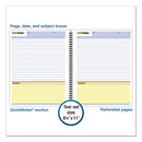 Cambridge® wholesale. Wirebound Guided Business Notebook, Quicknotes, Dark Gray, 11 X 8.5, 80 Sheets. HSD Wholesale: Janitorial Supplies, Breakroom Supplies, Office Supplies.