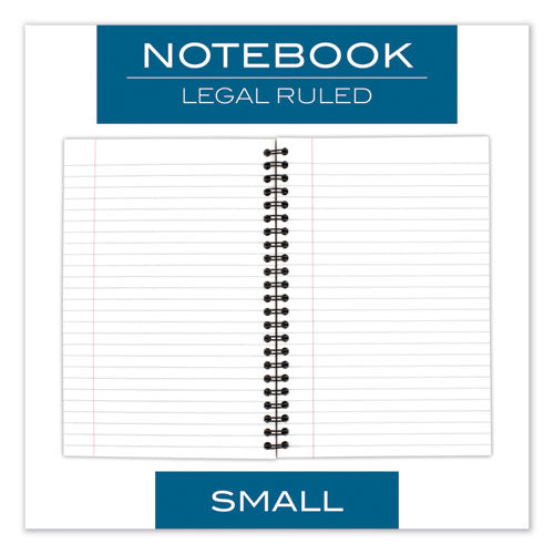 Cambridge® wholesale. Wirebound Business Notebook, Wide-legal Rule, Black Cover, 8 X 5, 80 Sheets. HSD Wholesale: Janitorial Supplies, Breakroom Supplies, Office Supplies.