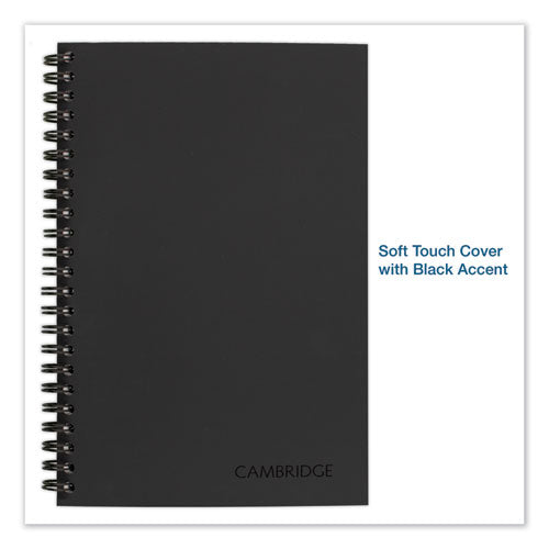 Cambridge® wholesale. Wirebound Business Notebook, Wide-legal Rule, Black Cover, 8 X 5, 80 Sheets. HSD Wholesale: Janitorial Supplies, Breakroom Supplies, Office Supplies.